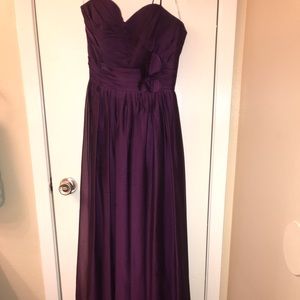 Plum formal night gown
